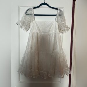 Short-Notice Nuptials Mini Dress
